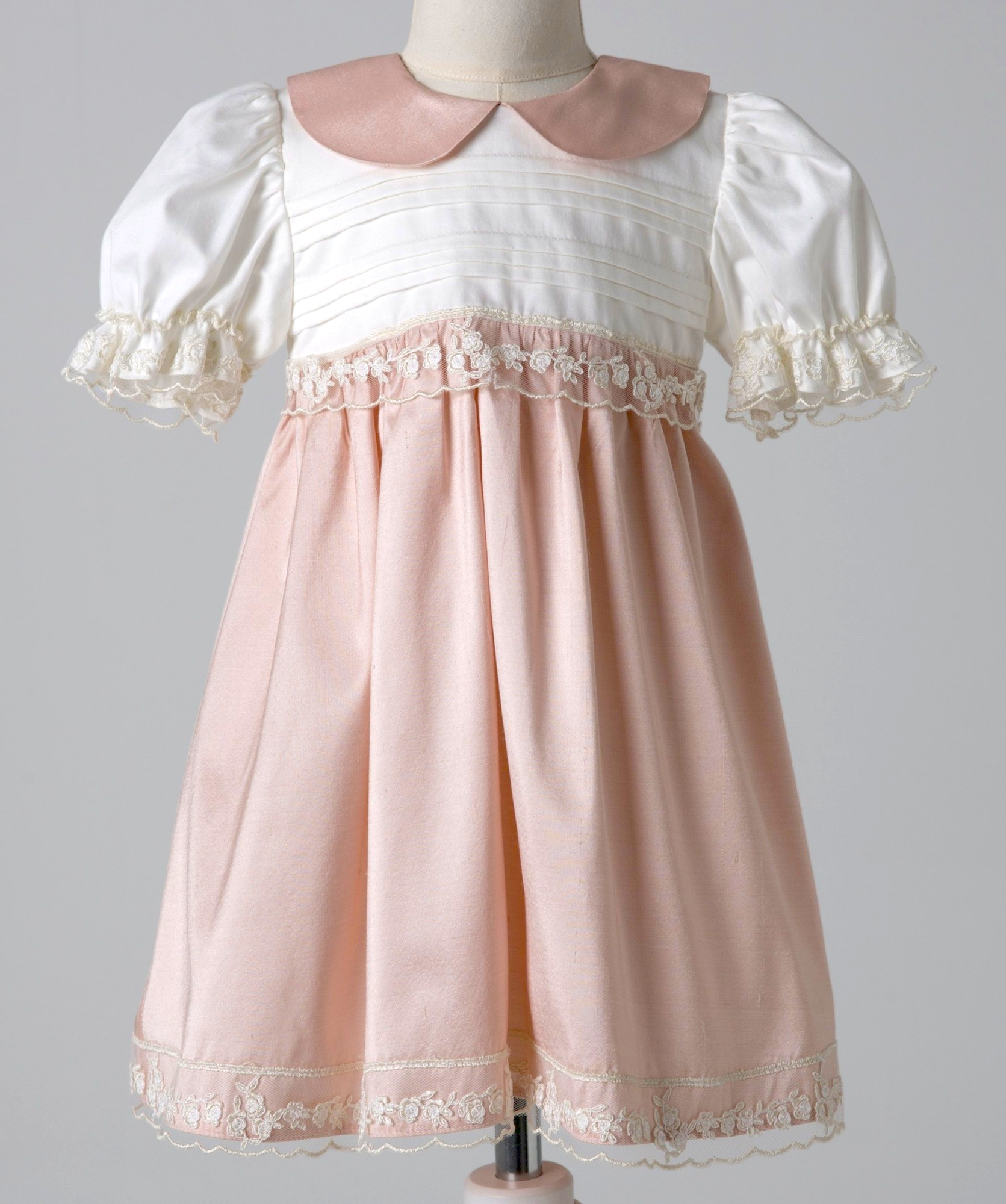 04019 SILK HANDMADE BABY GIRL DRESS