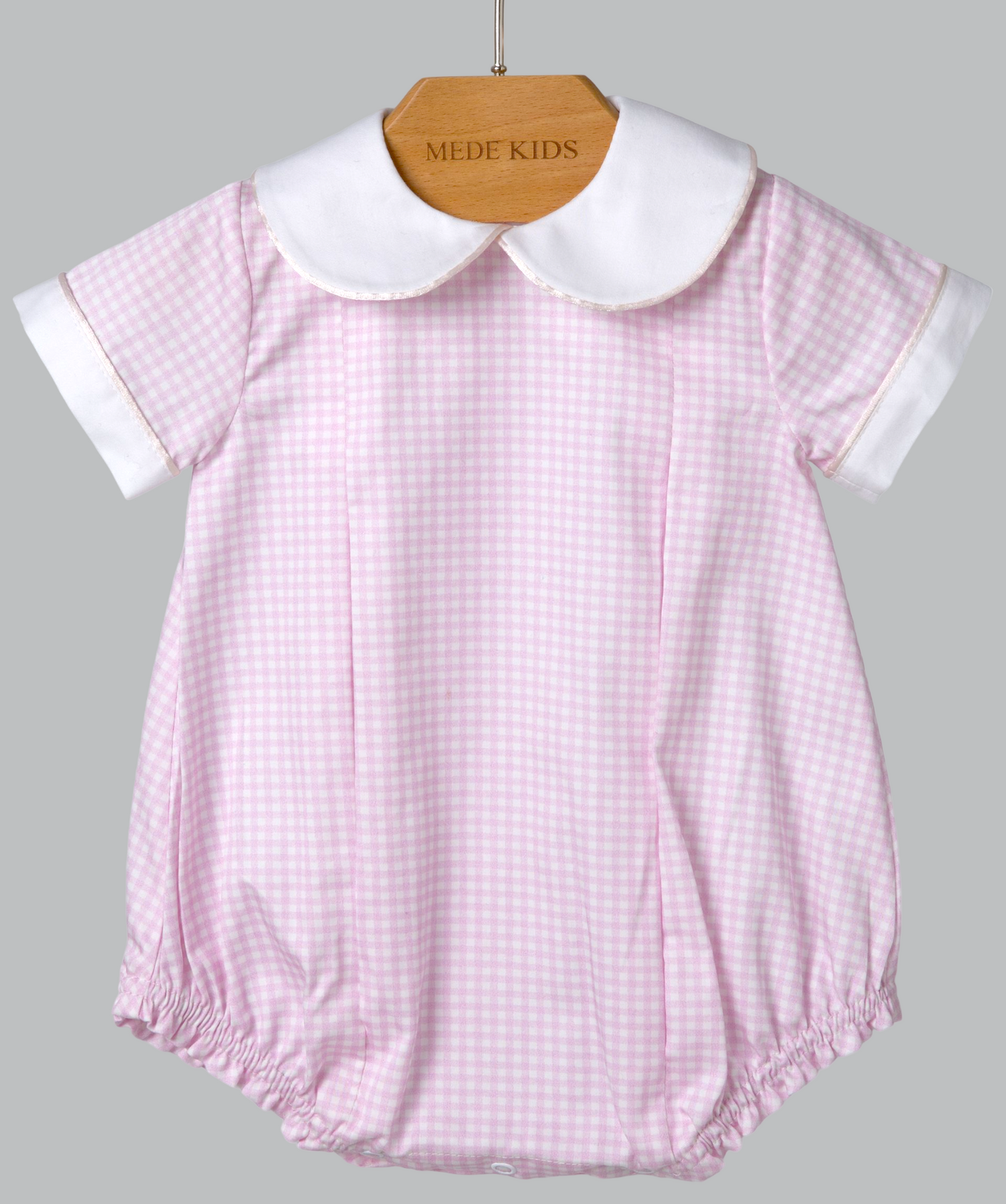 05051 BELTED SHORT ROMPER PINK