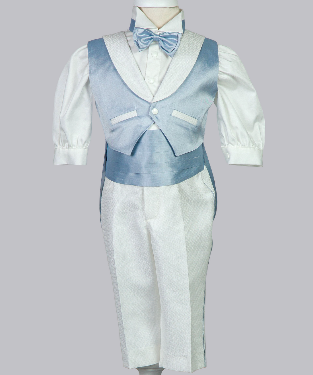 05017 LUXURY SILK HANDMADE BOYS TUXEDO 5PCS SET