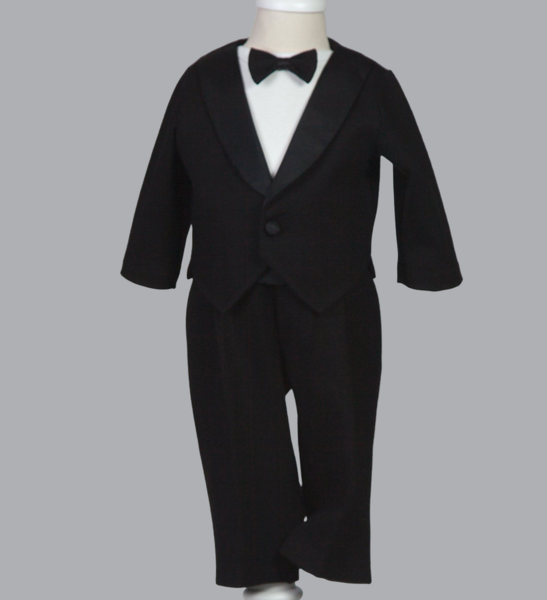 05022 HANDMADE BOYS COTTON TUXEDO 4PCS SET