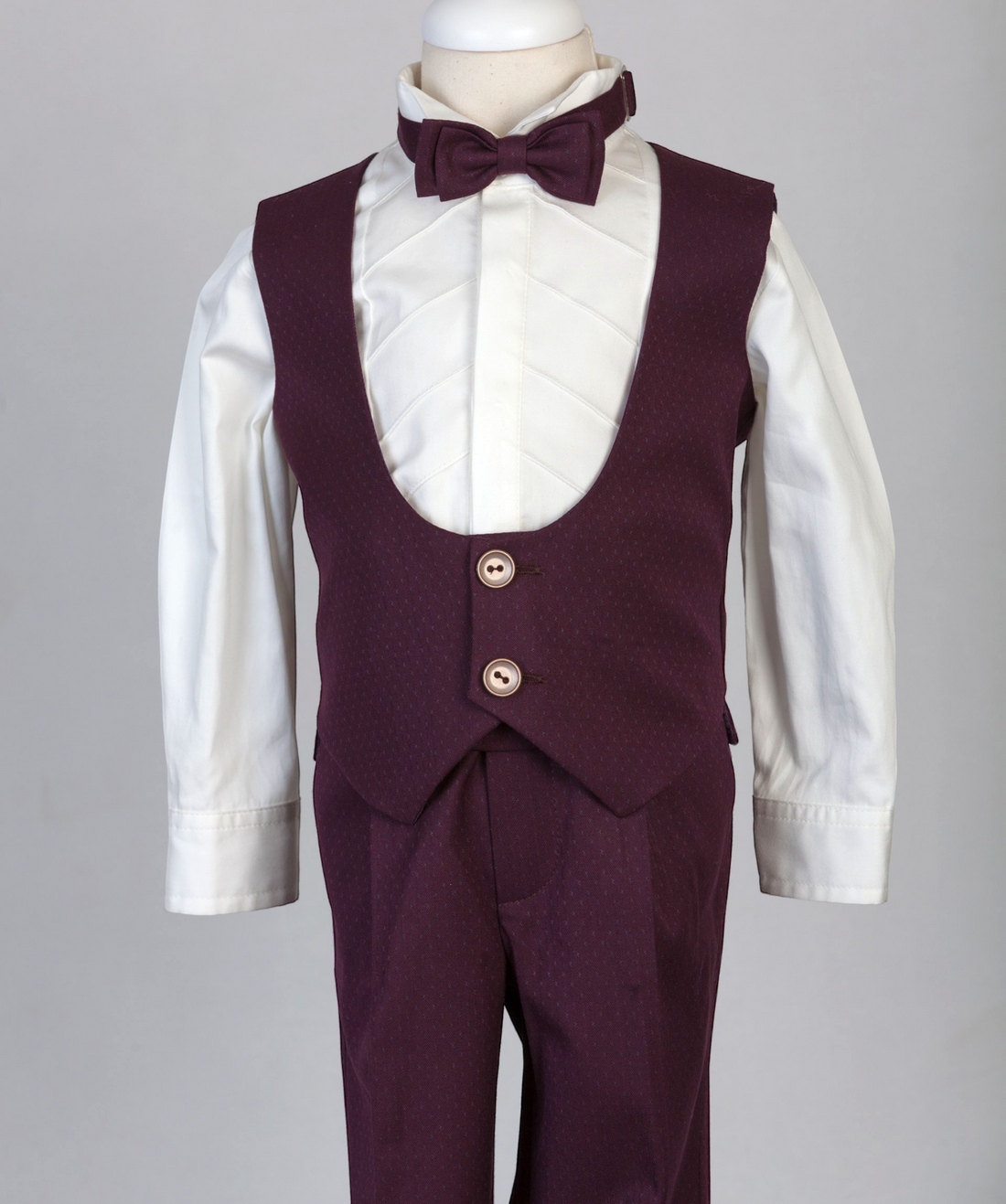 05034-4 HANDMADE BOYS TUXEDO 4PCS SET