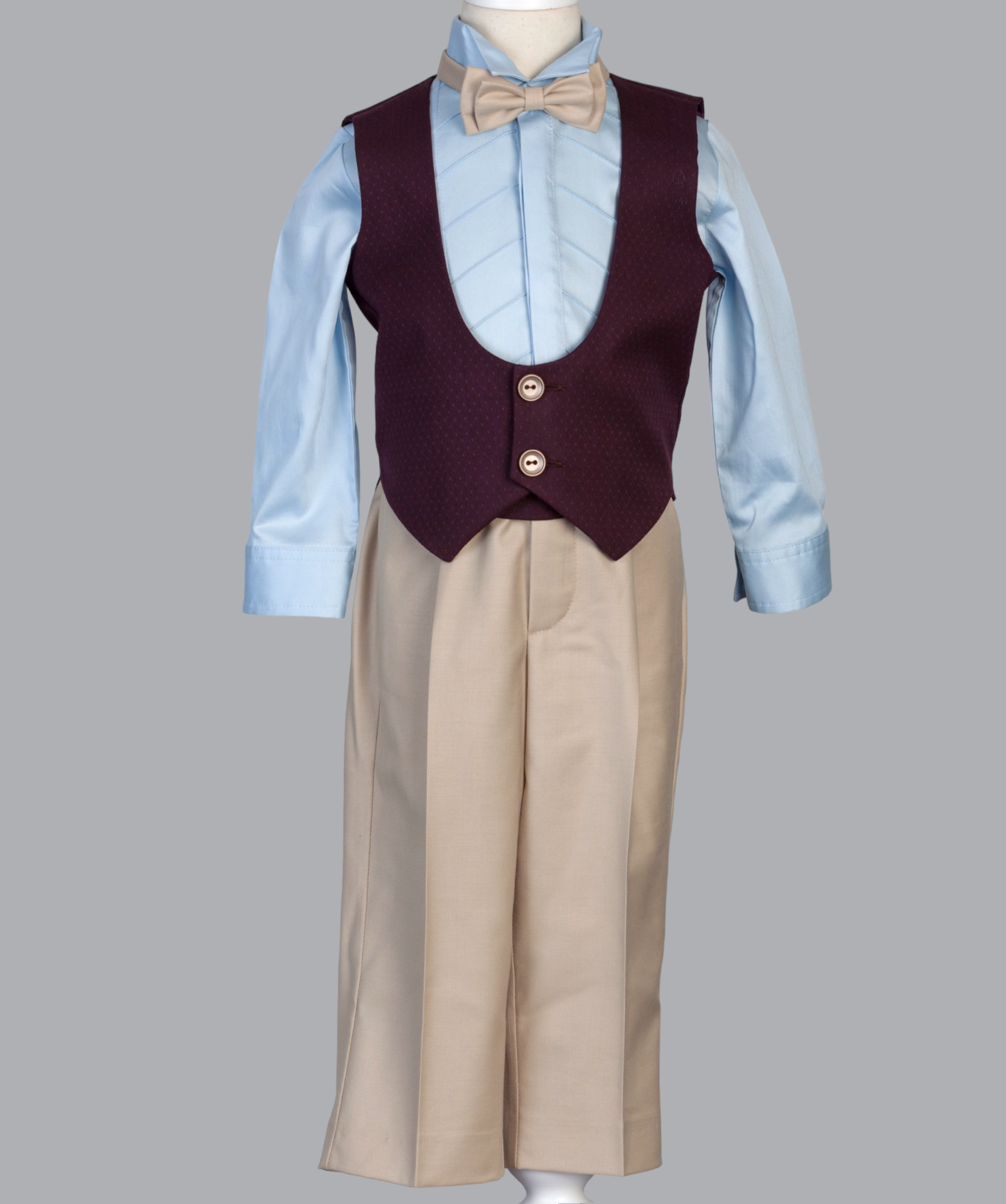 05034-6 HANDMADE BOYS TUXEDO 4PCS SET