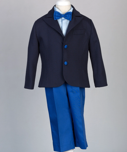 05033-13 HANDMADE BOYS TUXEDO 5PCS SET