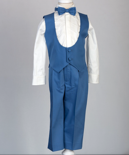 05034-2 HANDMADE BOYS TUXEDO 4PCS SET