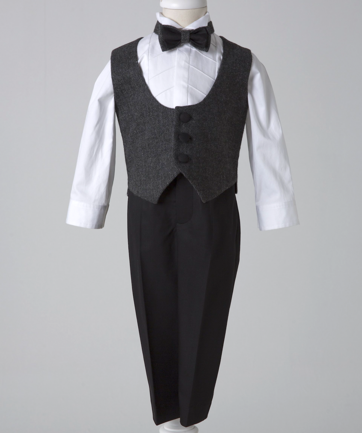 05034-10 HANDMADE BOYS TUXEDO 4PCS SET