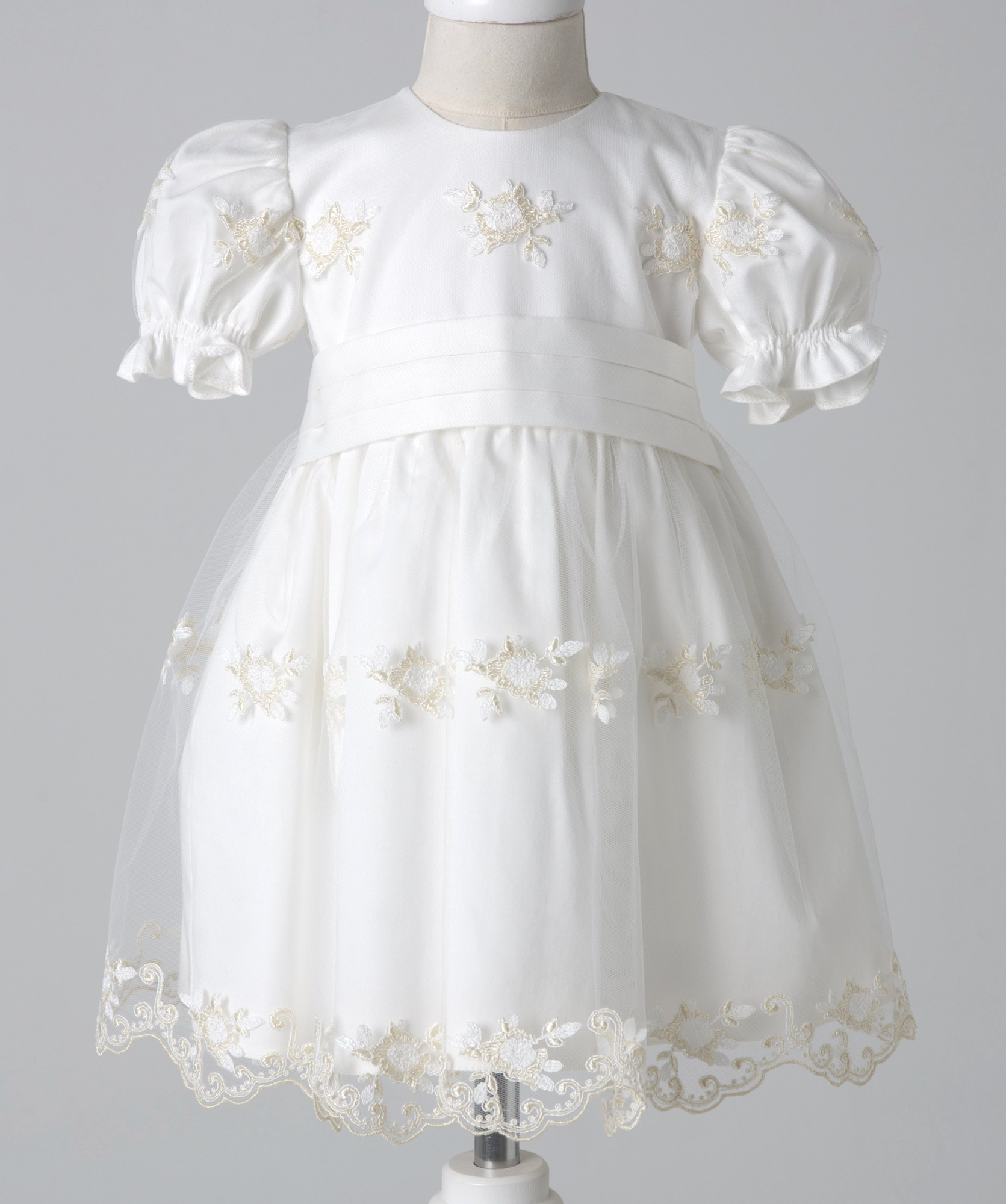 04030 NERFE LACE HANDMADE BABY GIRL DRESS