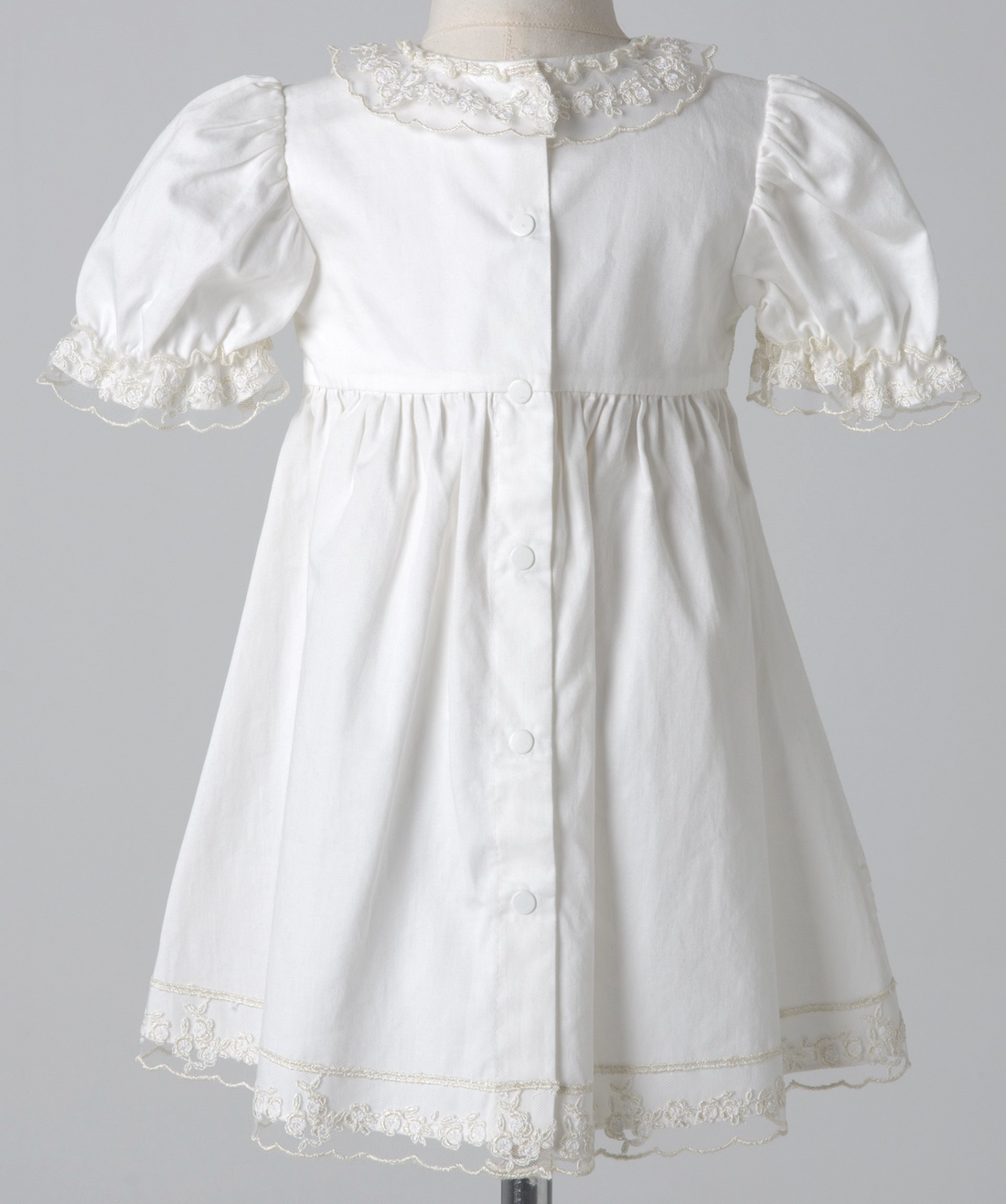 04013 DANTELA COTTON SATIN HANDMADE BABY GIRL DRESS