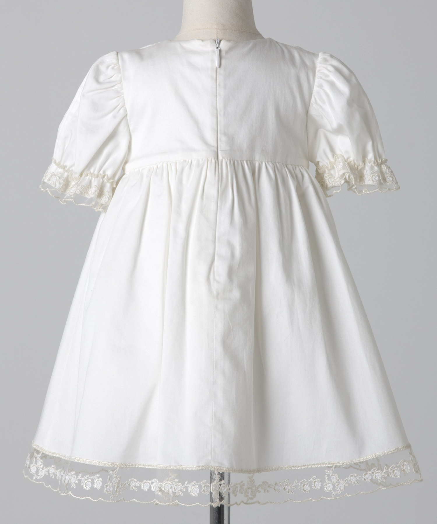 04037 DIAMONDS COTTON SATIN HANDMADE BABY GIRL DRESS