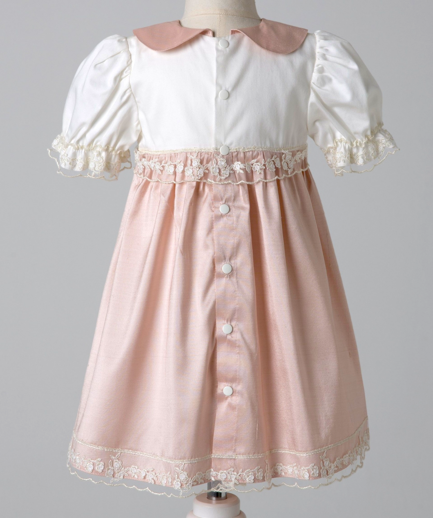 04019 SILK HANDMADE BABY GIRL DRESS