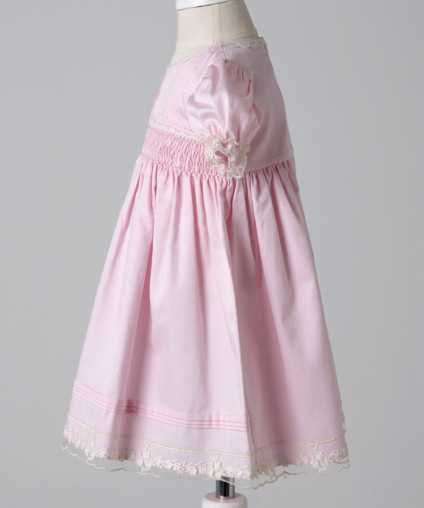 04016 SPRING ROSE HANDMADE BABY GIRL DRESS