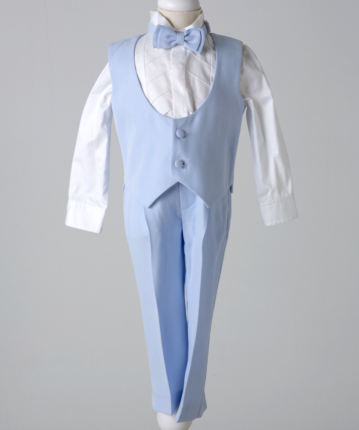 05041-1 HANDMADE BOYS TUXEDO 4PCS SET &quot;TENCEL SPECIAL FABRIC&quot;