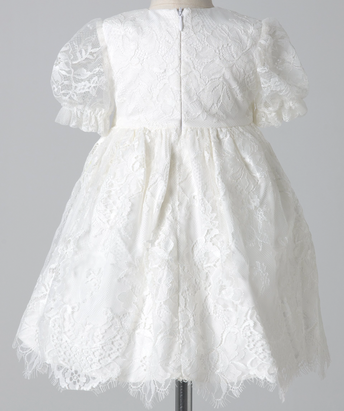 04024 LACE COVERD HANDMADE BABY GIRL DRESS