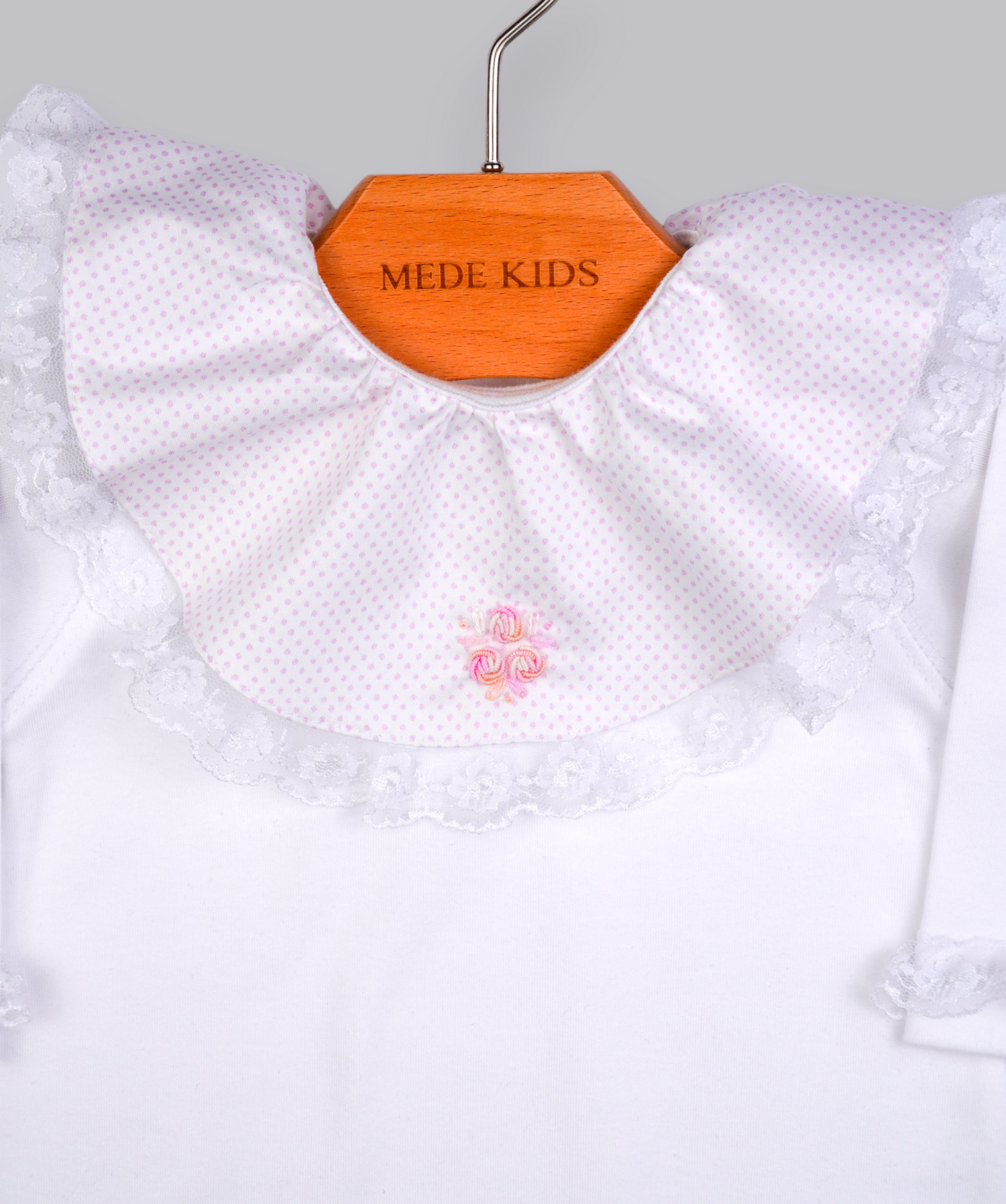 53001 ROSE HANDMADE EMBROIDERY NEWBORN OUTFIT 5-PCS SET