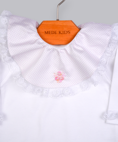 53001 ROSE HANDMADE EMBROIDERY NEWBORN OUTFIT 5-PCS SET