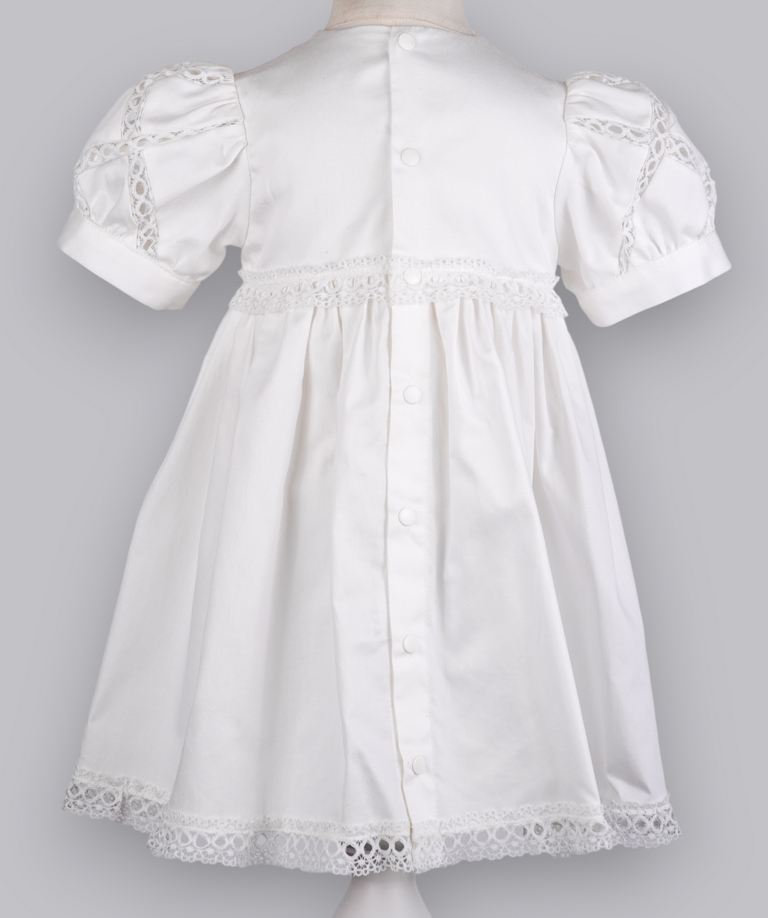 04132 CLASSIC LACE HANDMADE BABY GIRL DRESS