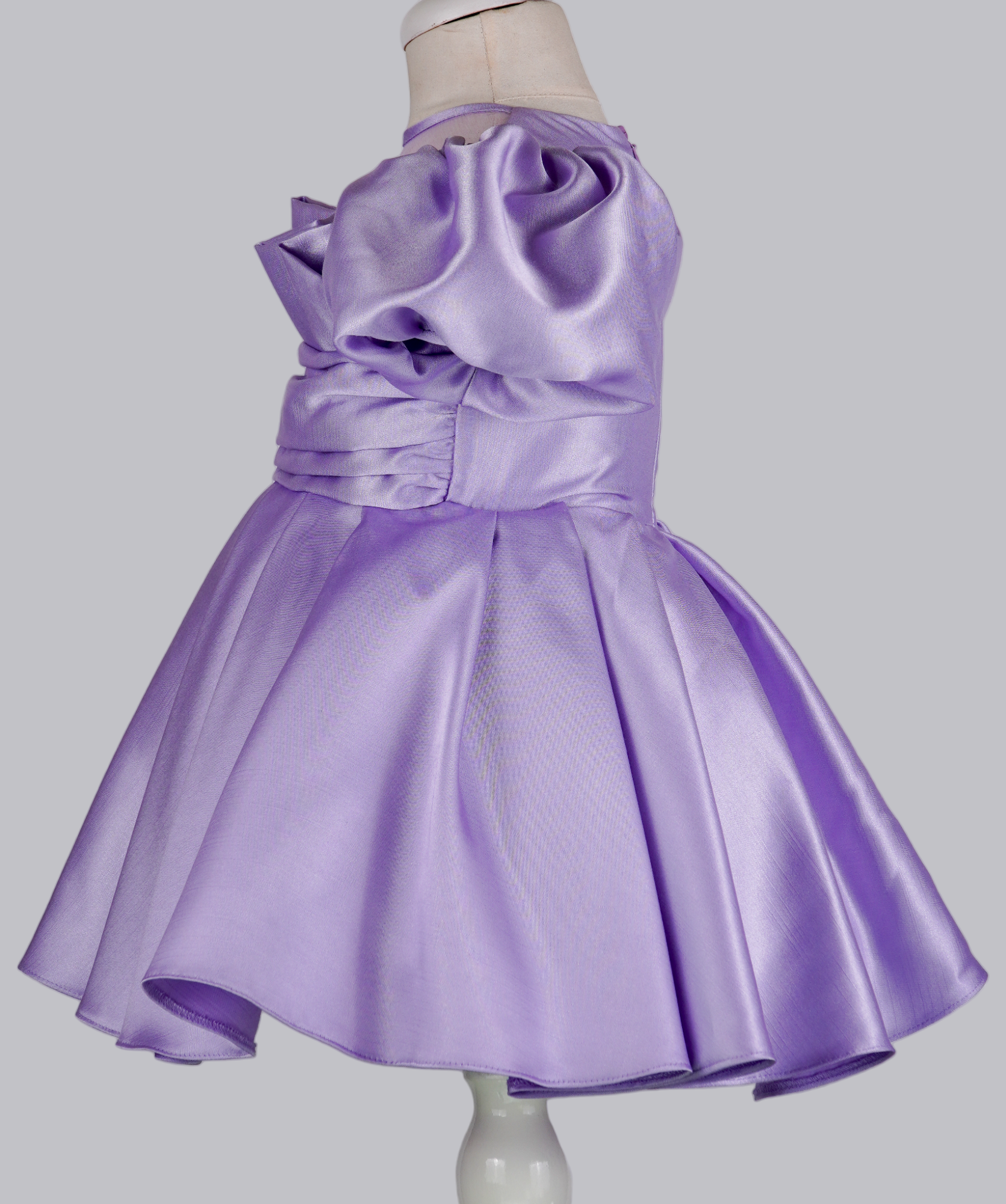 04117 PURPLE HANDMADE BABY GIRL DRESS