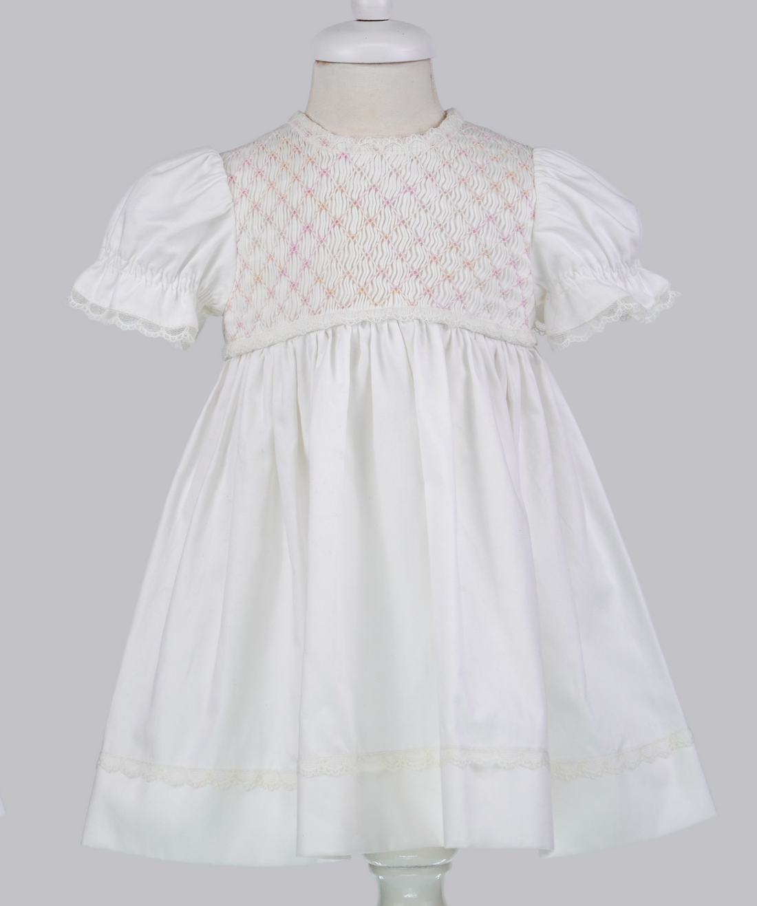 04105 FULL PLITTING HANDMADE BABY GIRL DRESS