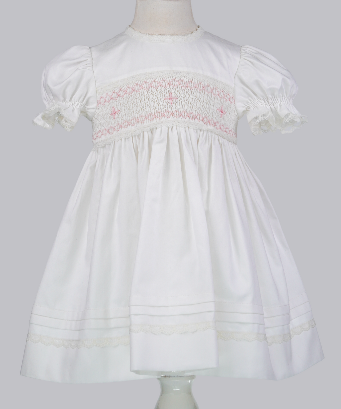 04106 PINK PAPATYA EMBROIDERY PLITTING BABY GIRL DRESS