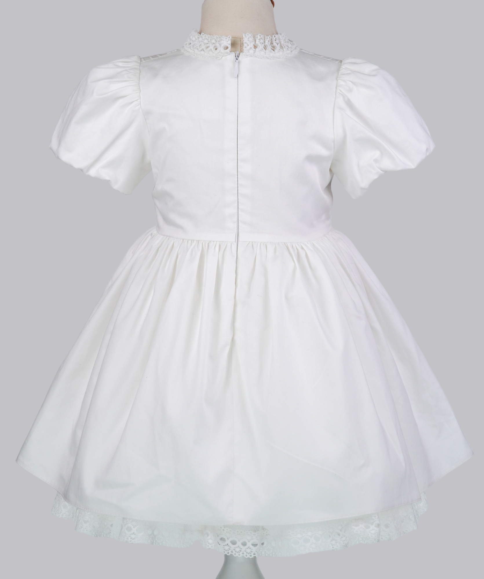 04129 PLUFFY HANDMADE EMBROIDERY BABY GIRL DRESS