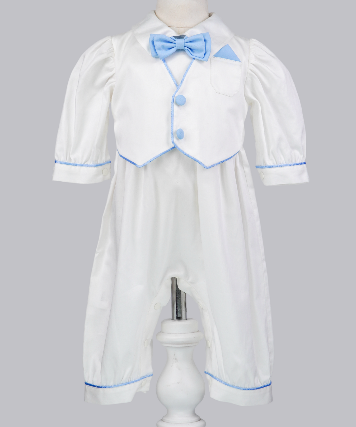 05002 HANDMADE BOW TIE ROMPER