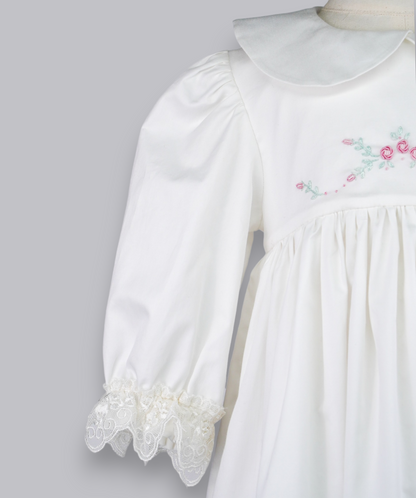 04123 LUXURY EMBROIDERY CHRISTENING GOWN BABY GIRL DRESS