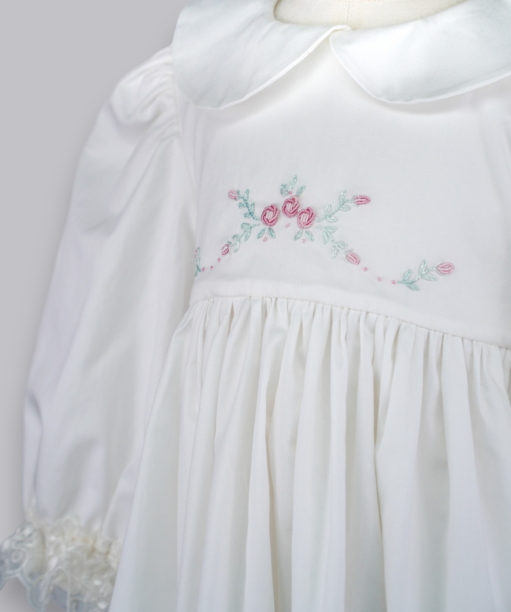 04123 LUXURY EMBROIDERY CHRISTENING GOWN BABY GIRL DRESS