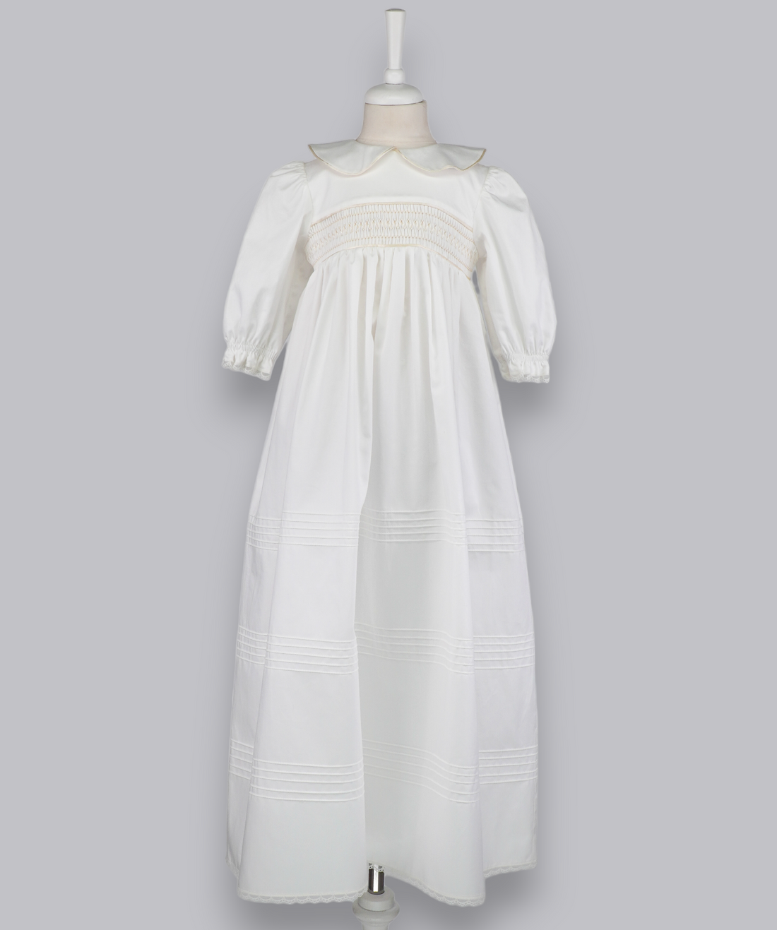 04122 LUXURY EMBROIDERY CHRISTENING GOWN BABY GIRL DRESS