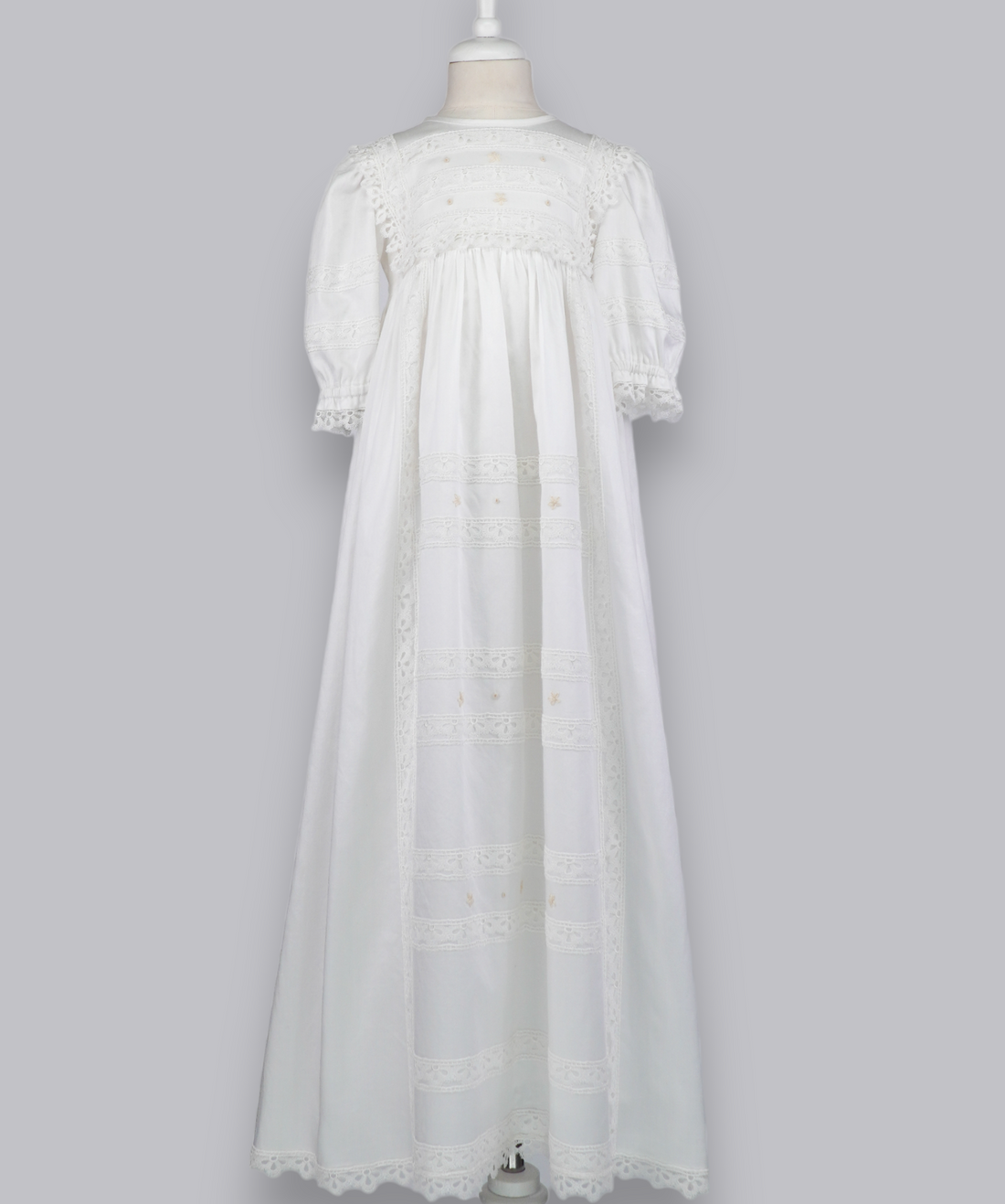 04018 LUXURY EMBROIDERY CHRISTENING GOWN BABY GIRL DRESS