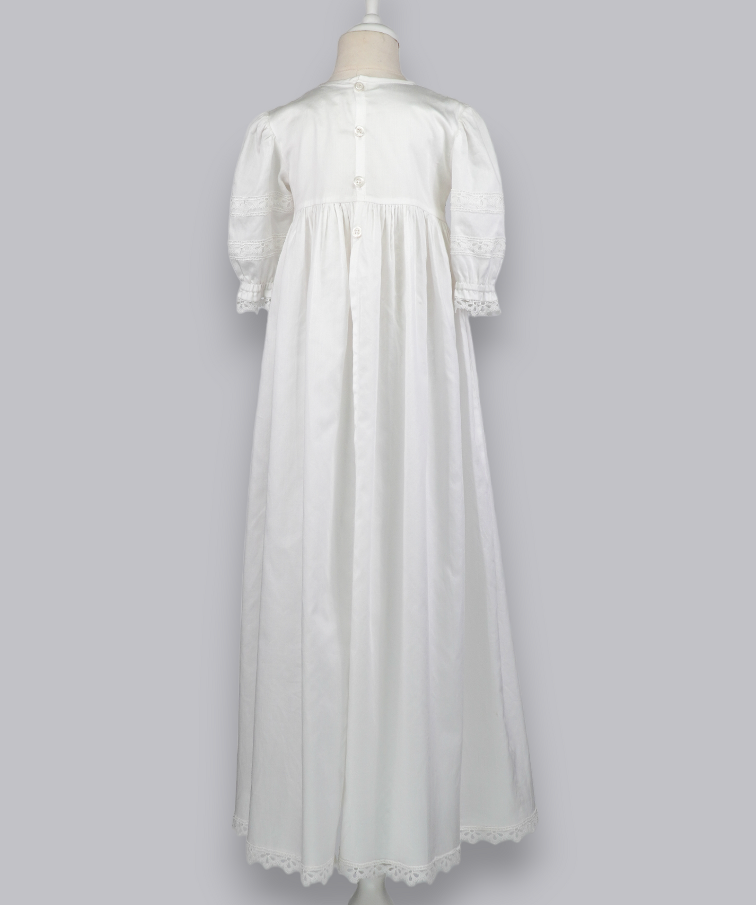 04018 LUXURY EMBROIDERY CHRISTENING GOWN BABY GIRL DRESS