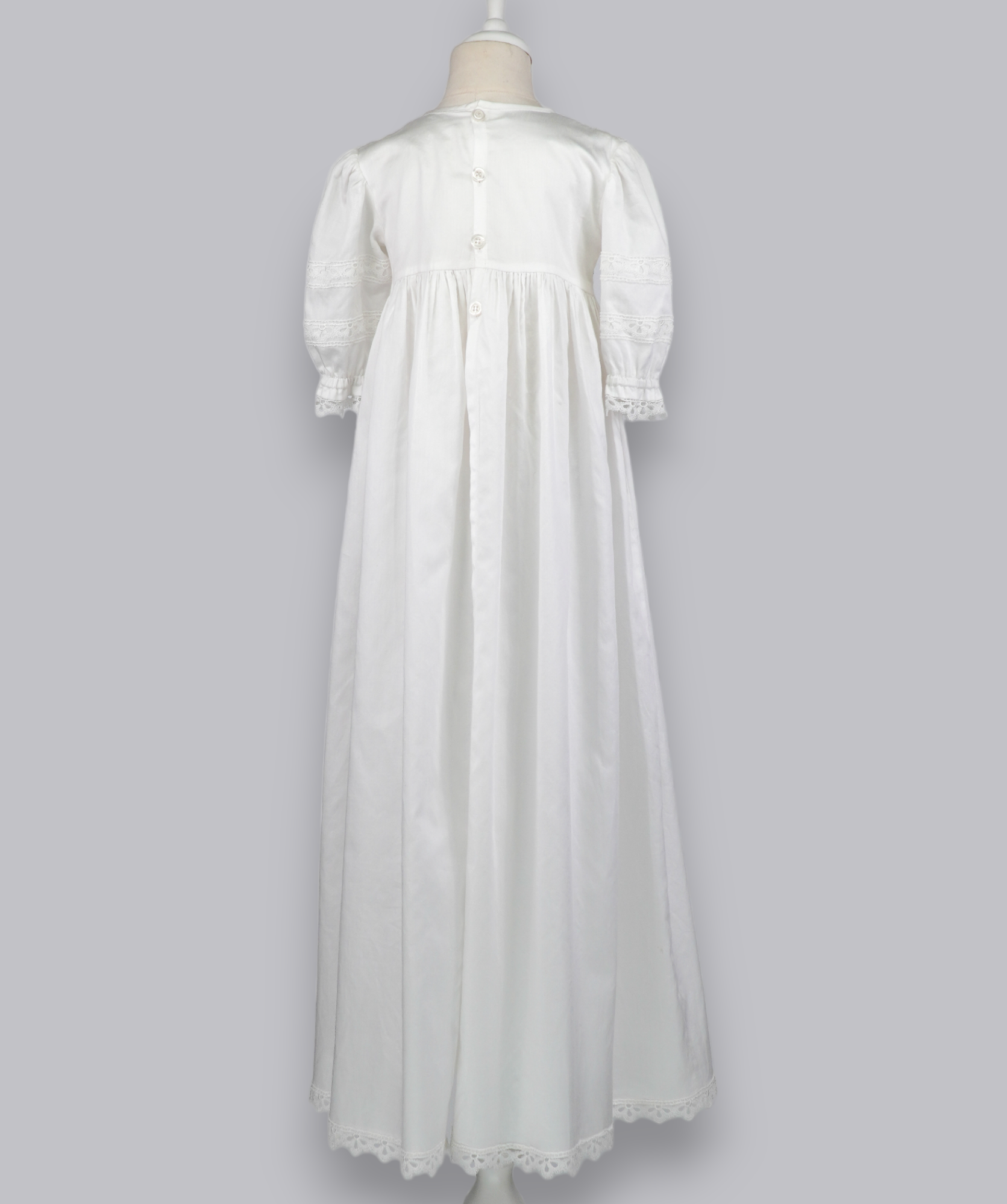 04018 LUXURY EMBROIDERY CHRISTENING GOWN BABY GIRL DRESS