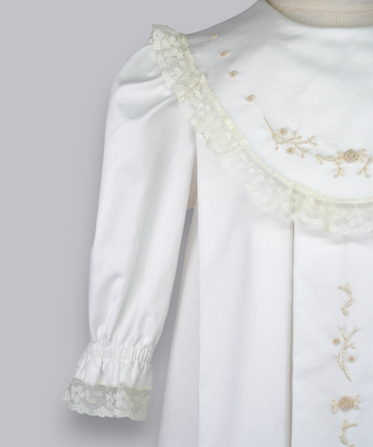 04121 LUXURY EMBROIDERY CHRISTENING GOWN BABY GIRL DRESS