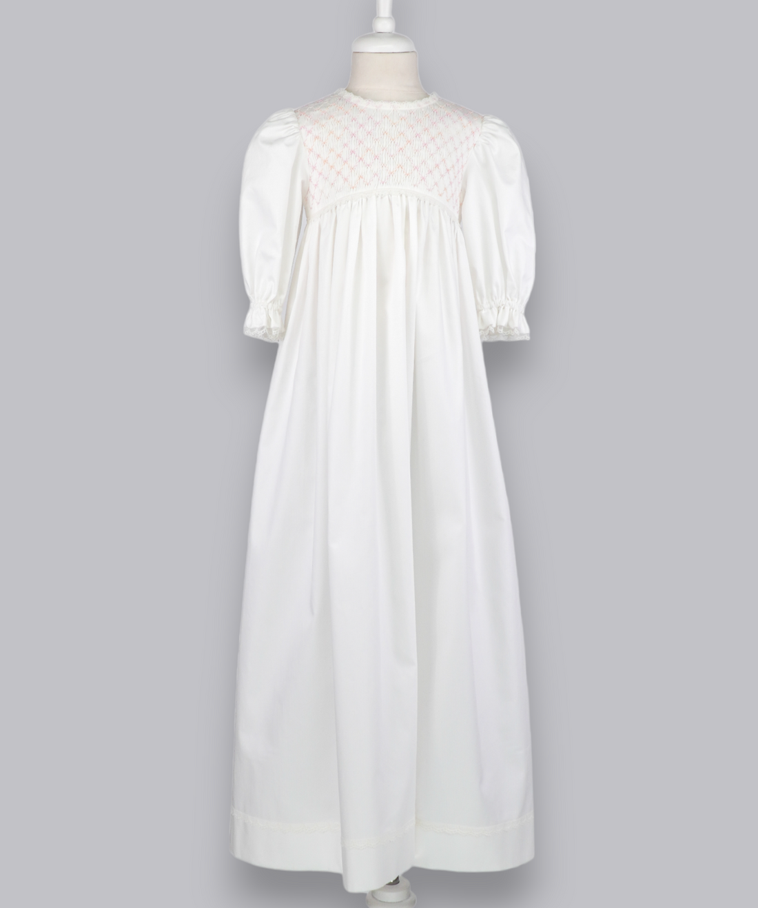 04125 LUXURY EMBROIDERY CHRISTENING GOWN BABY GIRL DRESS