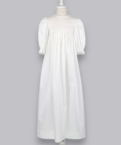 04125 LUXURY EMBROIDERY CHRISTENING GOWN BABY GIRL DRESS